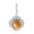 Zilveren hanger met een kattenoog-zonnesteen