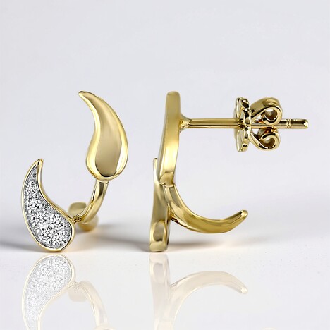 Orecchini in oro con Diamante SI1 (G) (Annette)