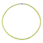 Zilveren halsketting met peridoots