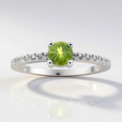 Anello in argento con Idocrasio