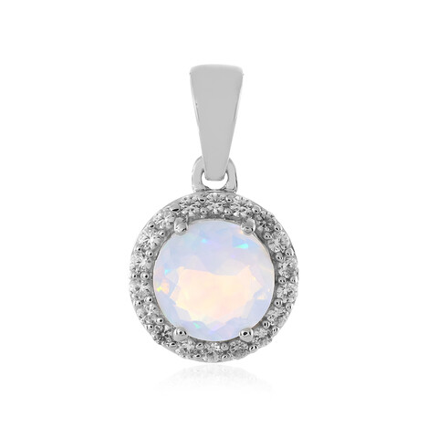 Zilveren hanger met een Welo-opaal