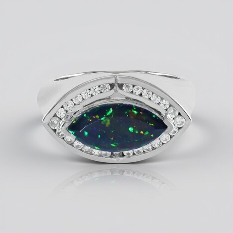 Anello in argento con Opale Mezezo (de Melo)