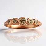 Anello in oro con Diamante Rose de France SI1 di Argyle (Annette)