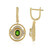 Orecchini in argento con Diopside Russo