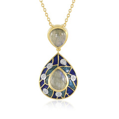 Collier en argent et Labradorite (Adela Silber)