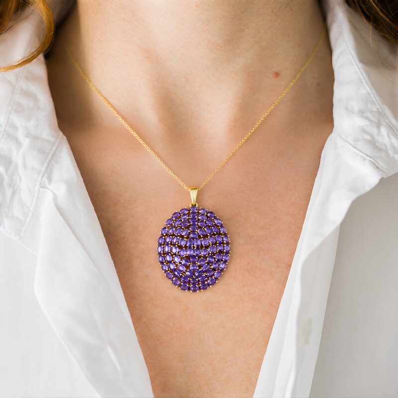 Tanzanite Silver Necklace