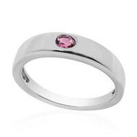 Anello in argento con Tormalina Rosa Brasiliana