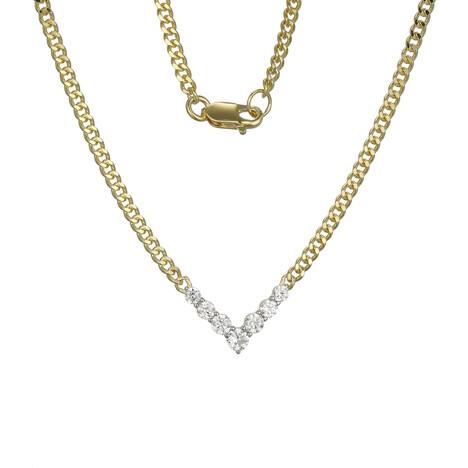 Zirkon-Silbercollier (Adela Silber)