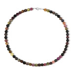 Turmalin-Silberhalskette