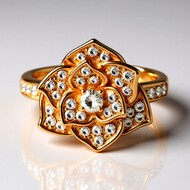 Anillo en oro con Diamante rosa de Francia de Argyle SI1 (Annette)