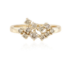 Anillo en oro con Diamante chocolate I2 (SUHANA)