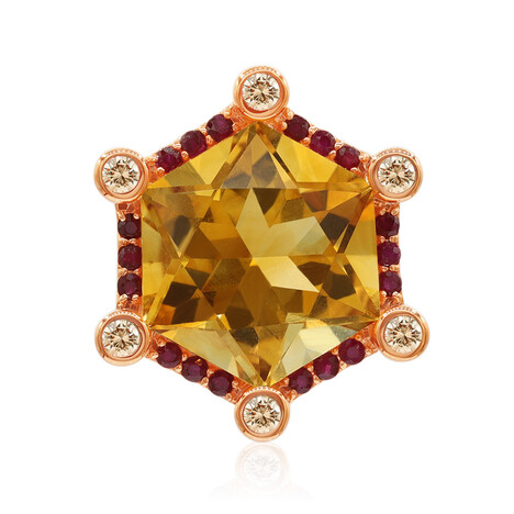 Madeira-Citrin-Goldanhänger (Adela Gold)