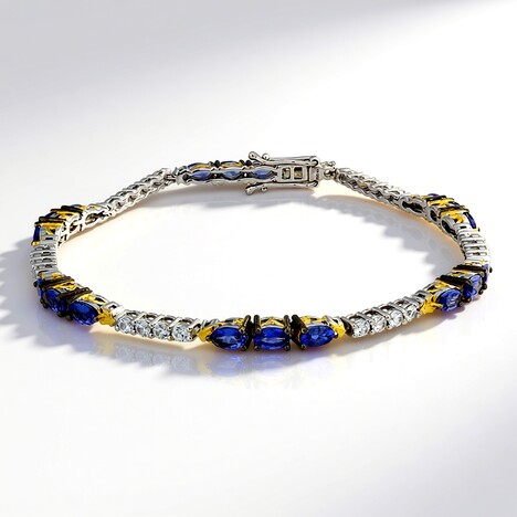 Bracciale in argento con Tanzanite (Gems en Vogue)
