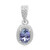 Ciondolo in argento con Tanzanite (non riscaldata)