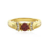 Bague en argent et Zircon rouge
