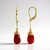 Orecchini in argento con Onice Rossa (MONOSONO COLLECTION)