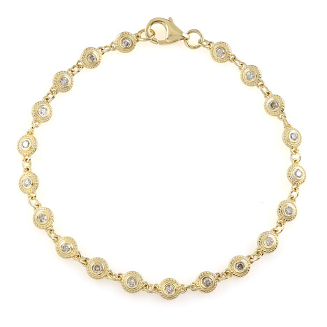 Bracciale in argento con Diamante Cioccolato I2