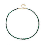 Collana in argento con Malachite