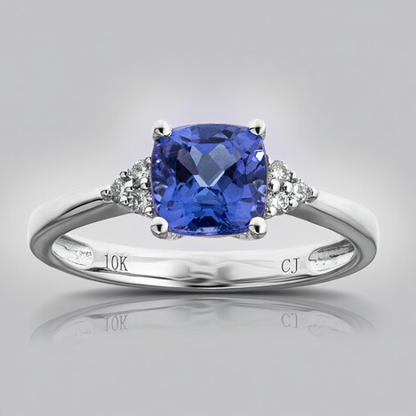 Anello in oro con Tanzanite AAA
