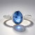 Anello in argento con Fluorite Cangiante