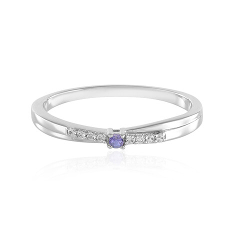 Anillo en plata con Tanzanita