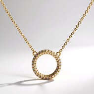 Collana in oro con Diamante SI1 (H) (CIRARI)