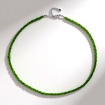 Collana in argento con Diopside Russo