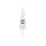 Ciondolo in argento con Topazio Rosa (MONOSONO COLLECTION)