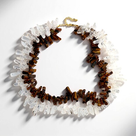 Collana in argento con Occhio di Tigre