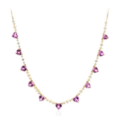 Collana in oro con Zaffiro Rosa (CIRARI)