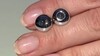 Pendientes en plata con Zafiro estrella azul