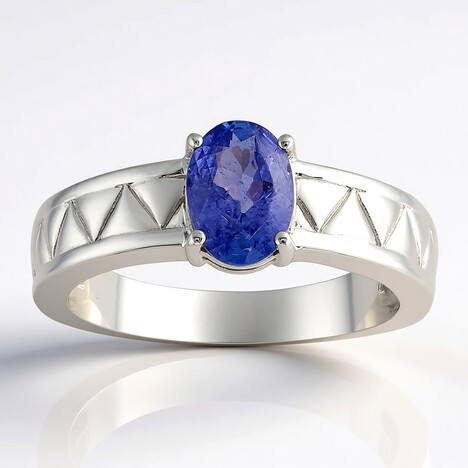 Anello in argento con Tanzanite (Pallanova)