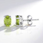 Pendientes en plata con Peridoto