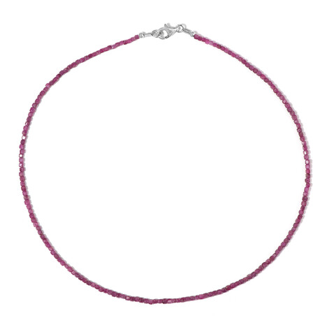 Mosambik-Rubin-Silberhalskette (Riya)