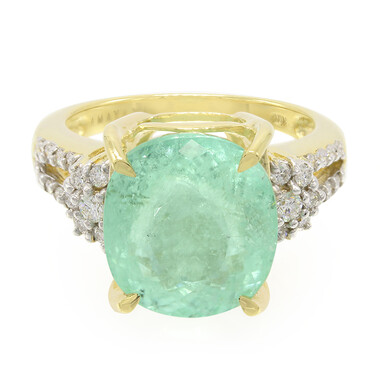 Anello in oro con Tormalina Paraiba Nigeriana (AMAYANI)