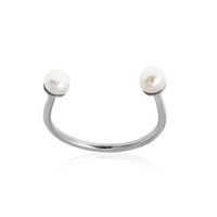 Anello in argento con Perla d'Acqua Dolce Bianca (Joias do Paraíso)