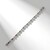 Bracelet en platine et Aigue-Marine Santa Maria (CUSTODANA)