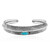 Zilveren armband met een Blauwe Kingman Mohave Turkoois (Jones Lee)