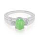Bague pour homme en argent et Chrysoprase impériale