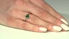 Bague en argent et Diopside de Russie