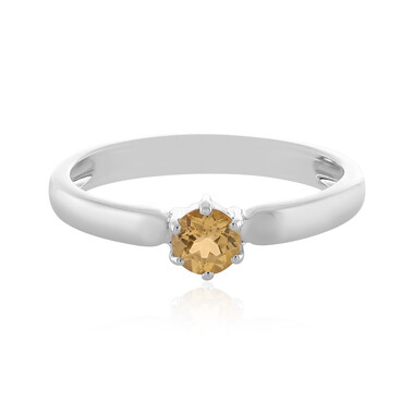 Anello in argento con Topazio Imperiale