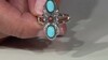 Zilveren ring met Blauwe Kingman Mohave Turkooisen (Jones Lee)