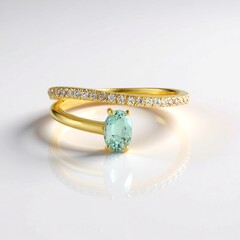 Anello in argento con Smeraldo Color Paraiba