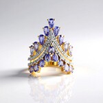 Anello in argento con Tanzanite