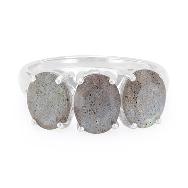 Anello in argento con Labradorite