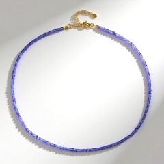 Collana in argento con Tanzanite