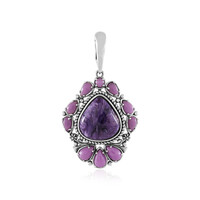 Zilveren hanger met een Charoite (Desert Chic)