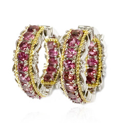 Pinkfarbener Turmalin-Silberohrringe (Dallas Prince Designs)