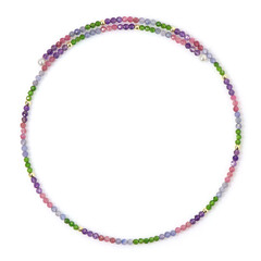 Edelstein-Stahlhalsreif (Riya)