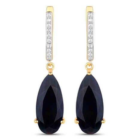 Gouden oorbellen met Mezezo opalen (SUHANA)